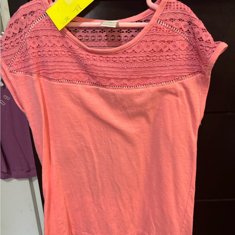 Pink Lace Women's Top